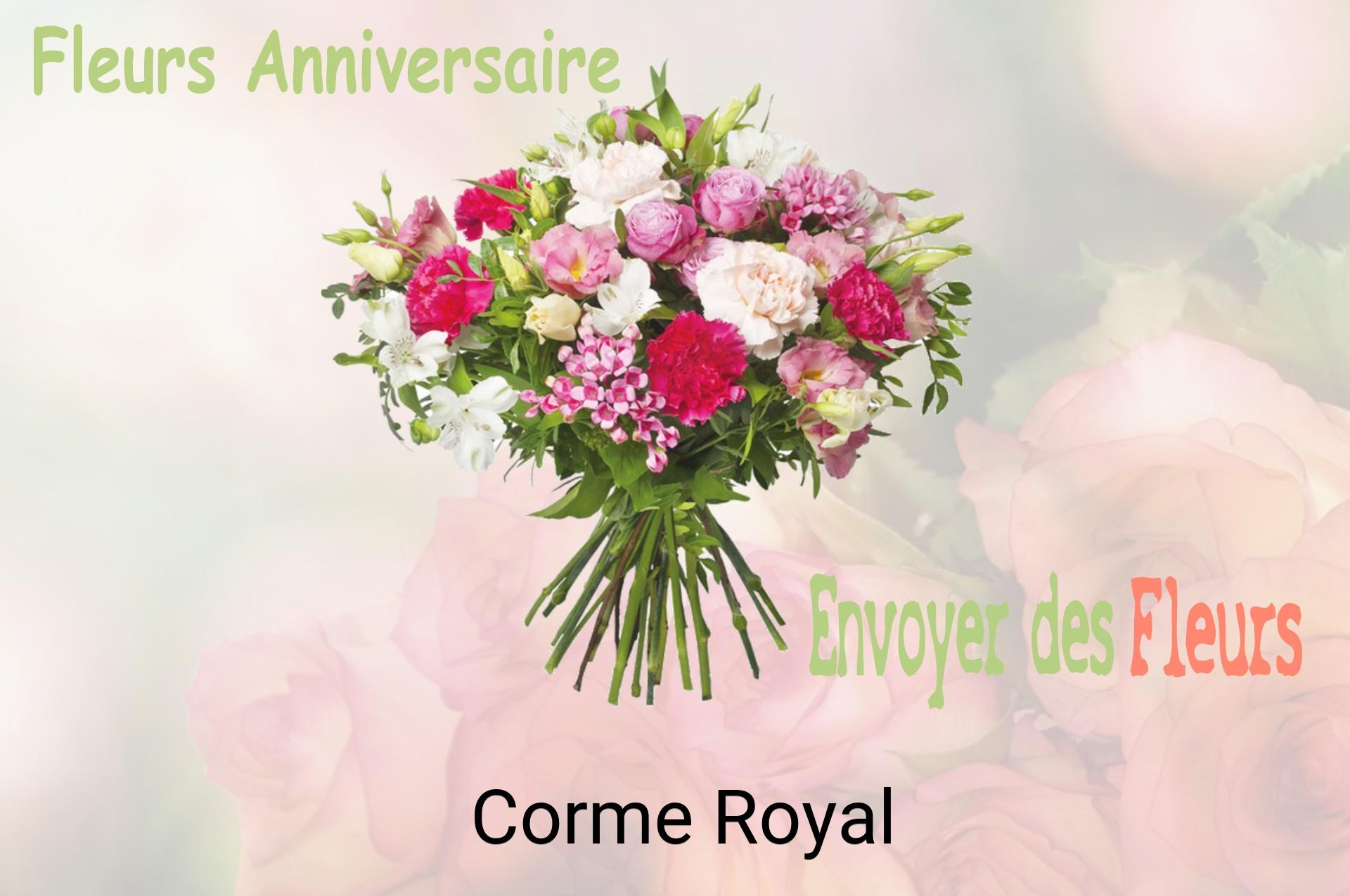 Bouquet de fleurs d’anniversaire livré à Corme-Royal
